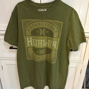 Hurley Olive Green Tee‎